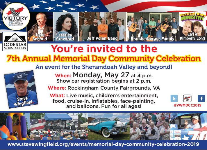 The Memorial Day Community Celebration is almost here!