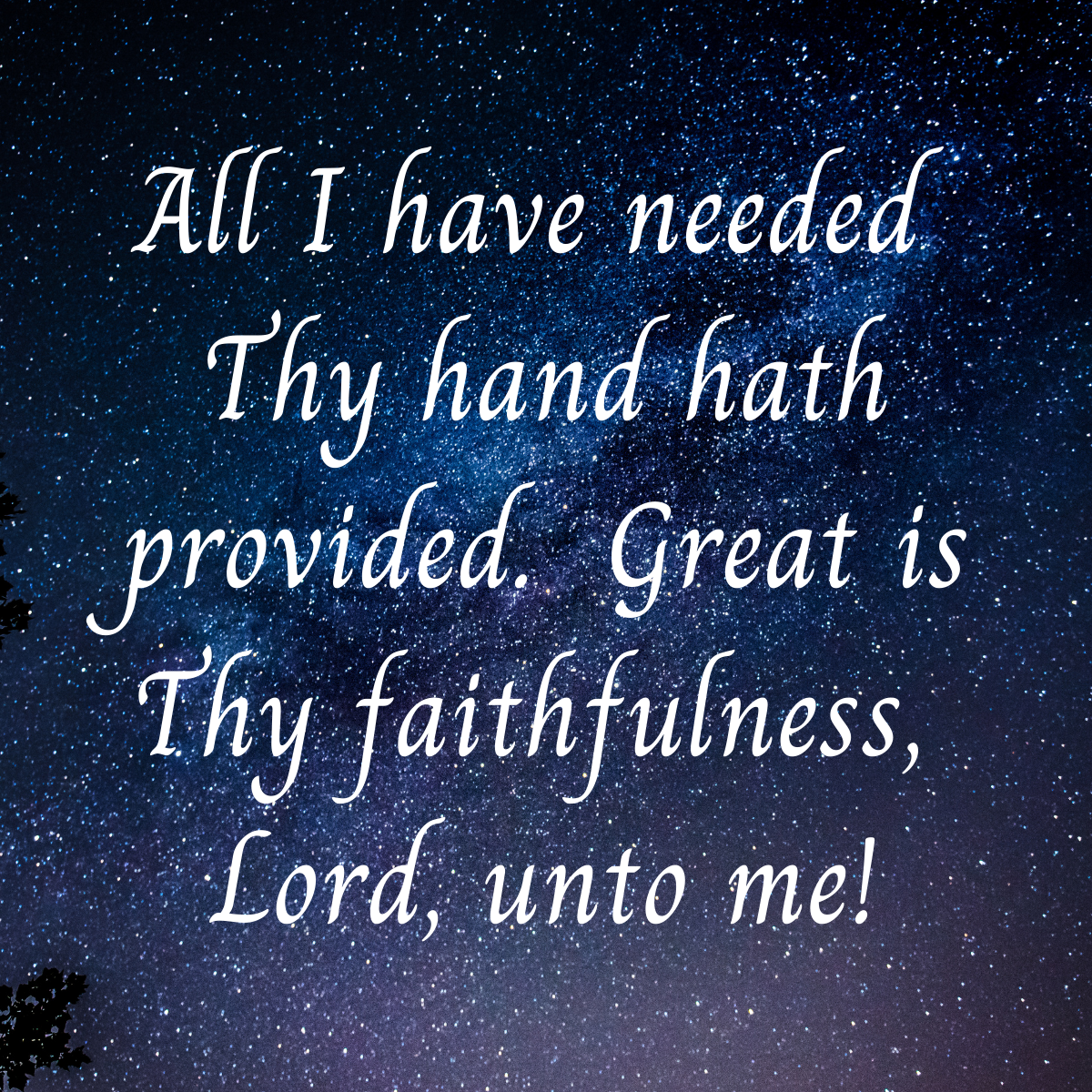 Great Is Thy Faithfulness