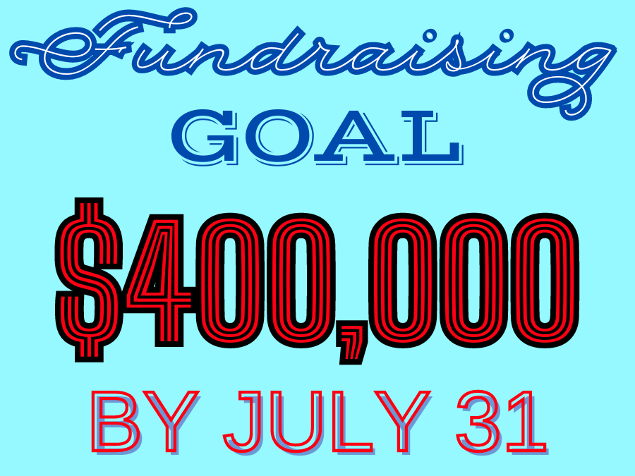 Please help us meet our summer fundraising goal!