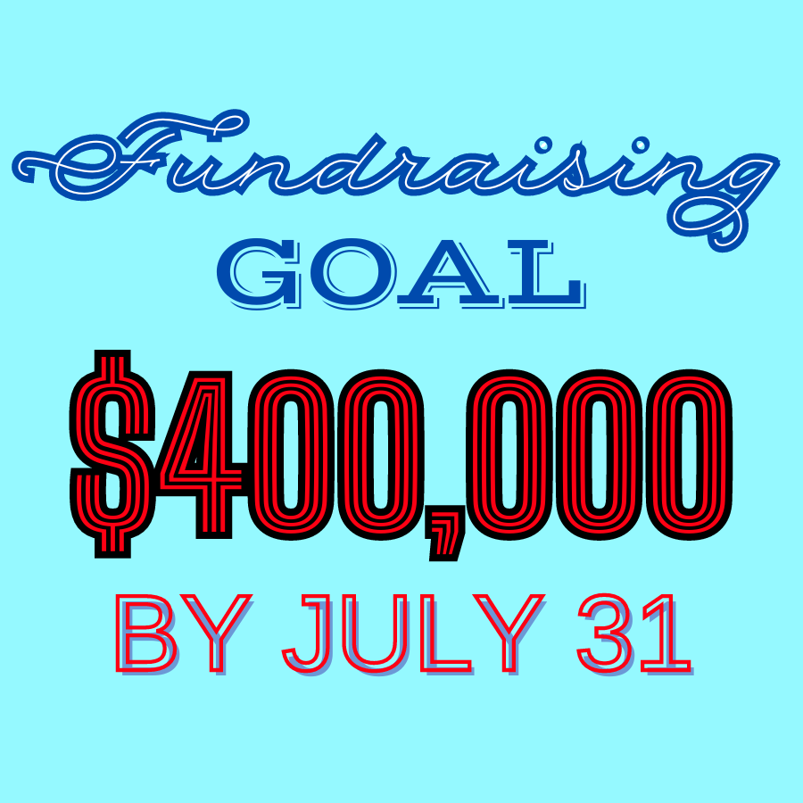 Please help us meet our summer fundraising goal!